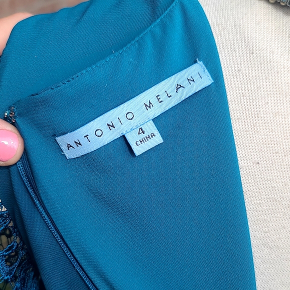 Antonio Melani aqua lace dress - Picture 6 of 8